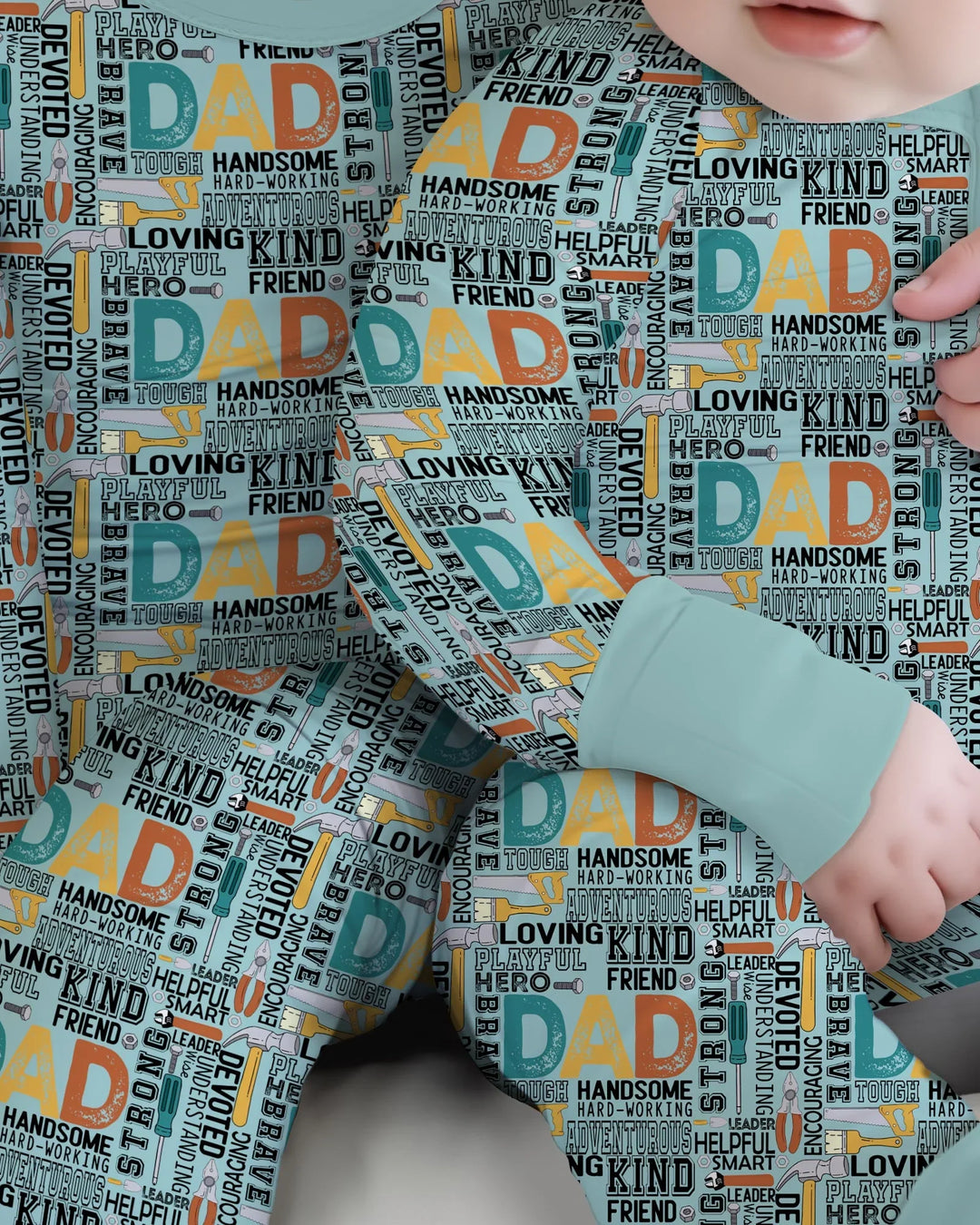 Dad Word Collage Bamboo Convertible Zippy