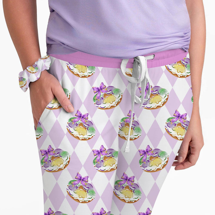 Mardi Gras Donut  Women Pajama Set