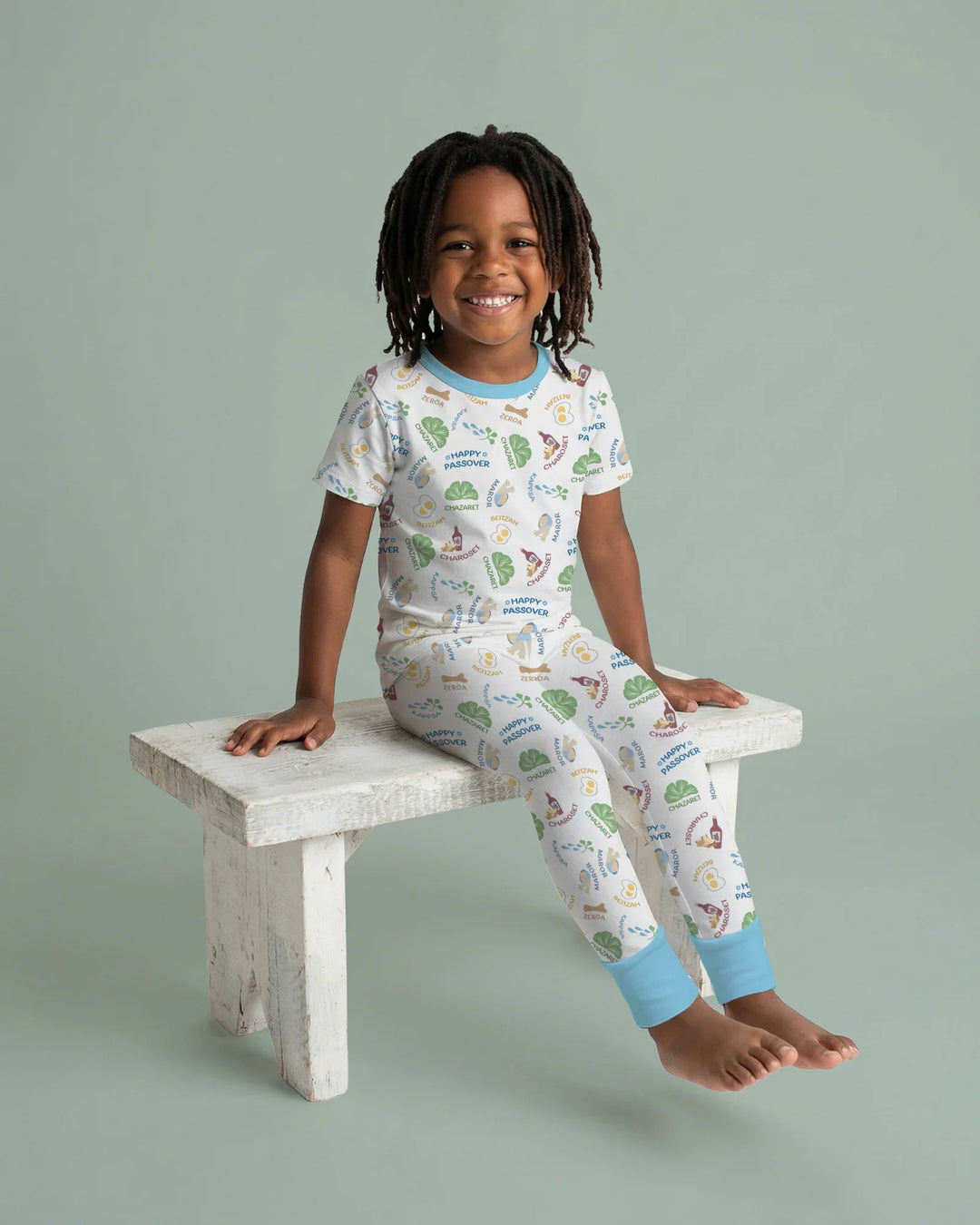 Zweiteiliges, kurzärmliges Pyjama-Set mit Marienkäfern