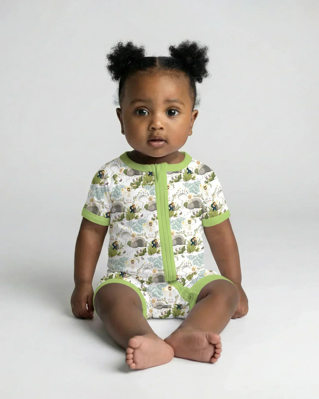 Matthew 28:1–8 He Is Risen Bamboo Shorty Zippy
