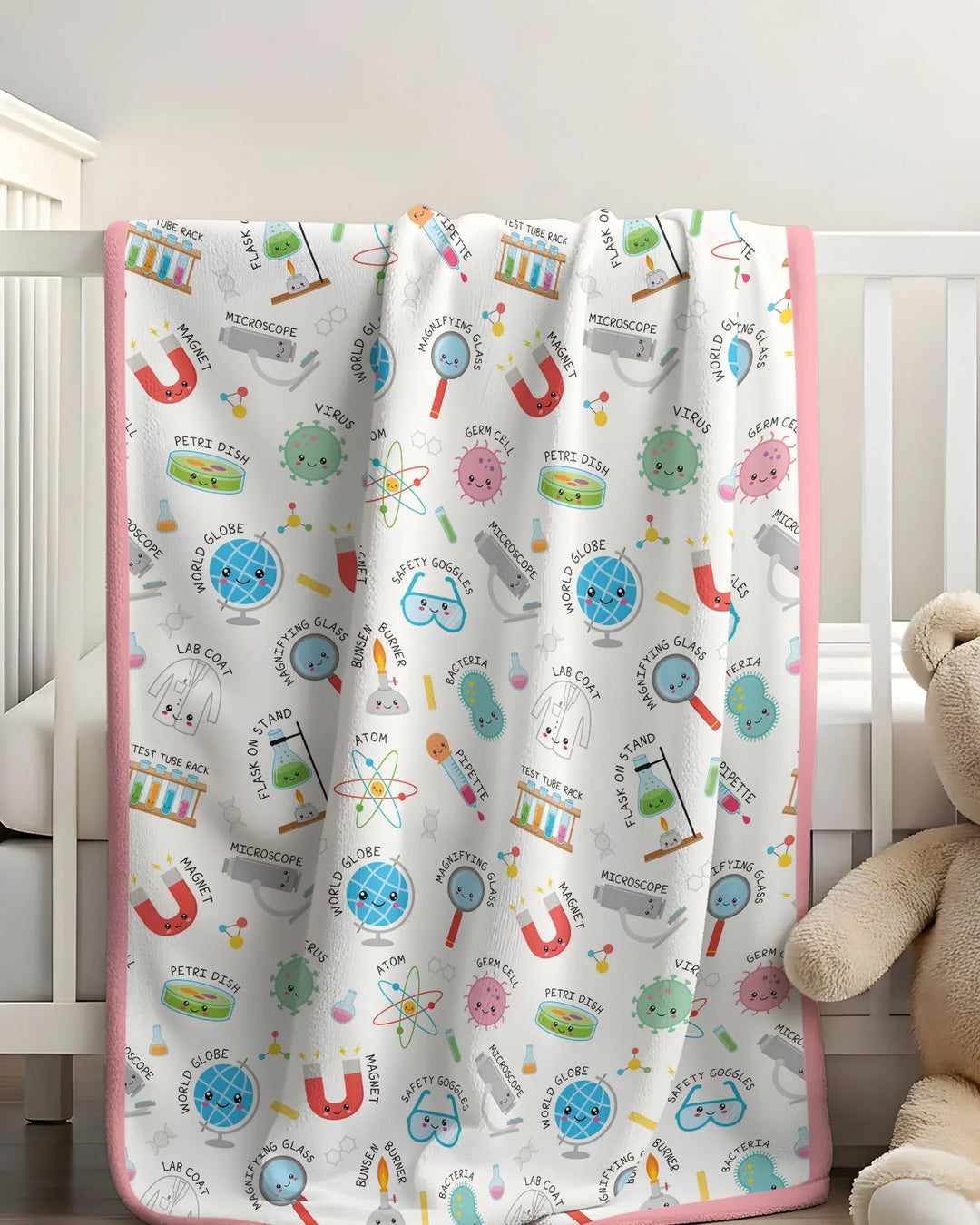 Science Fun Family Matching Bamboo Blanket