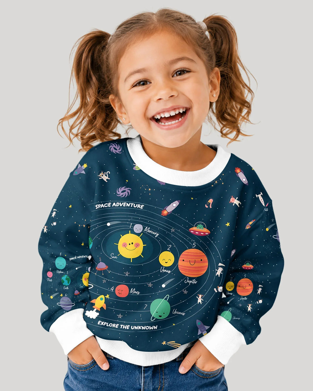 Solar System Explorers Bamboo Crewneck Sweatshirt