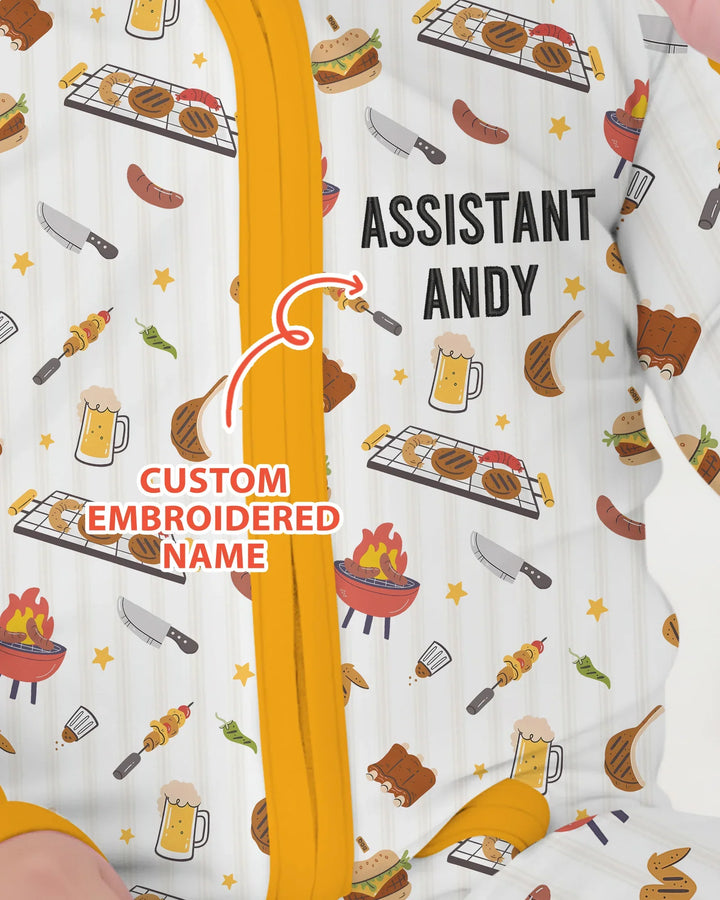 Custom Embroidered Name Grill Dad Bamboo Convertible Zippy