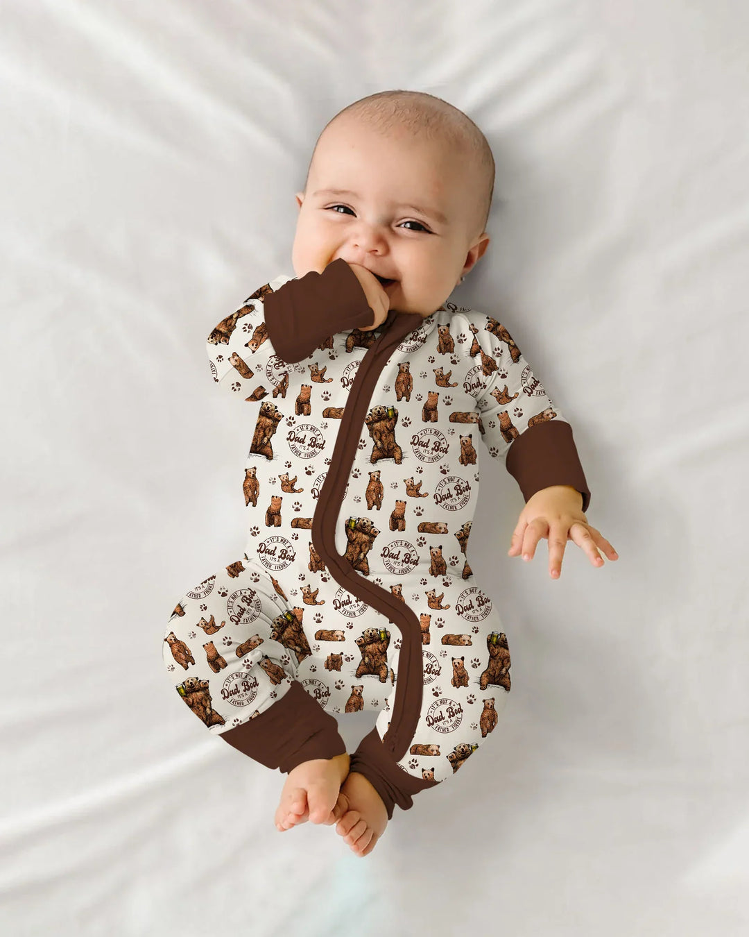 Gerippte Babykleidung mit individuellem Foto - Weich &amp; Skizzenhaft