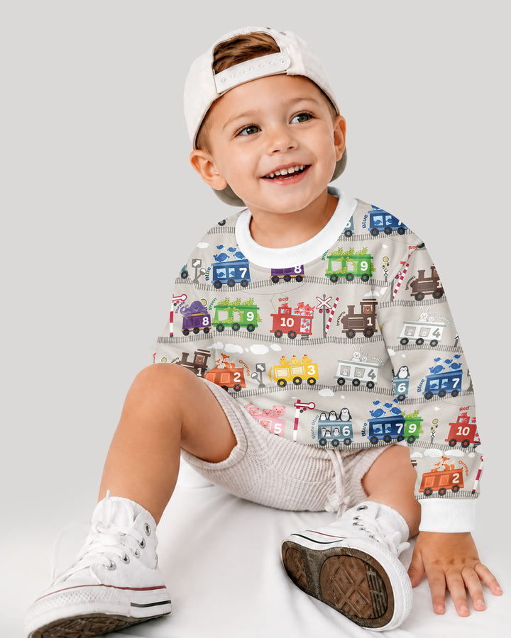 Sweatshirt mit Rundhalsausschnitt aus Bambusfaser