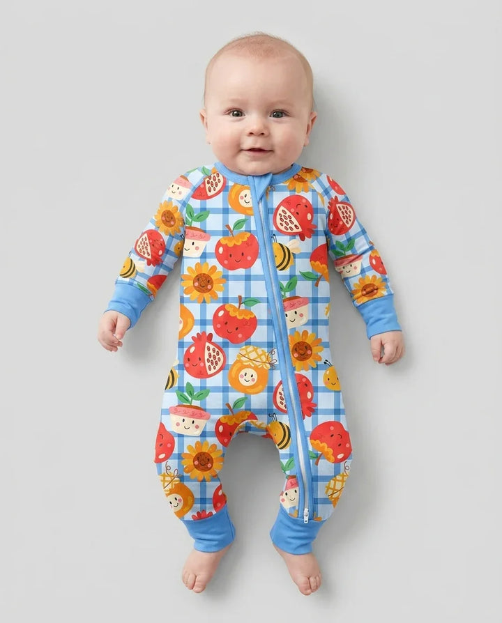 Gerippte Babykleidung mit individuellem Foto - Weich &amp; Skizzenhaft