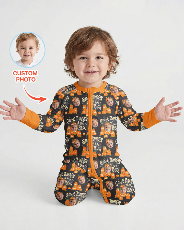 Gerippte Babykleidung mit individuellem Foto - Weich &amp; Skizzenhaft