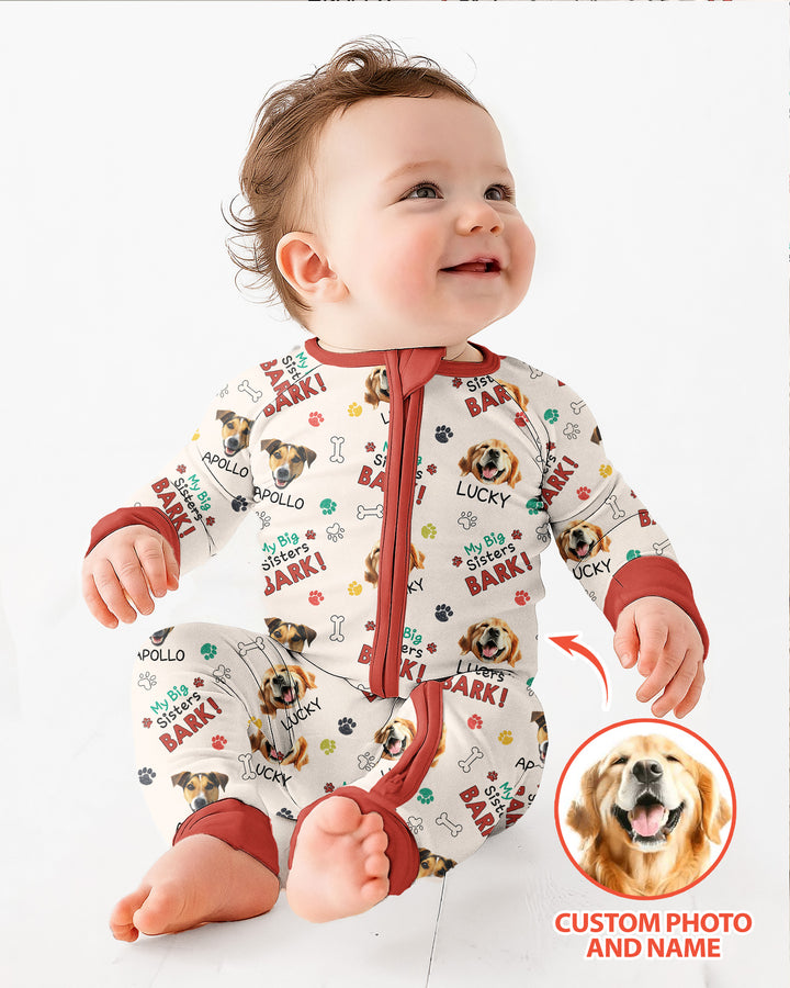 Raised With Paws - Custom Pet Photo And Name Bamboo Convertible Zippy