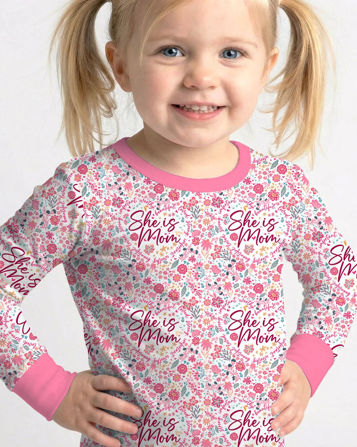 Zweiteiliges, kurzärmliges Pyjama-Set mit Marienkäfern
