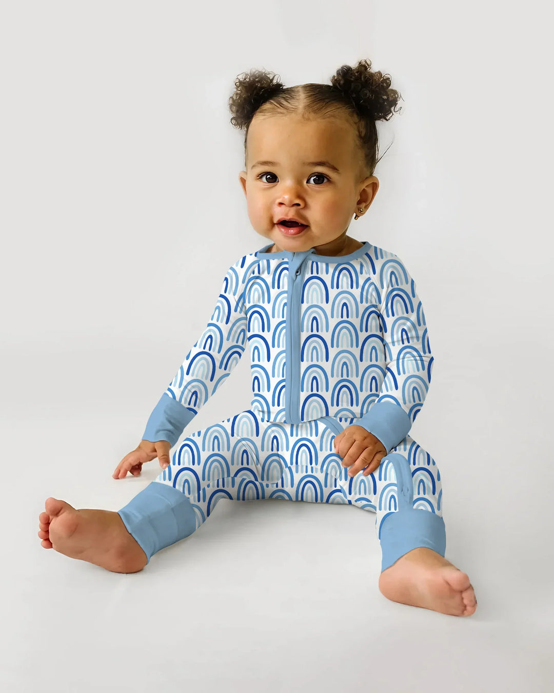 Sky Blue Rainbows Bamboo Convertible Zippy