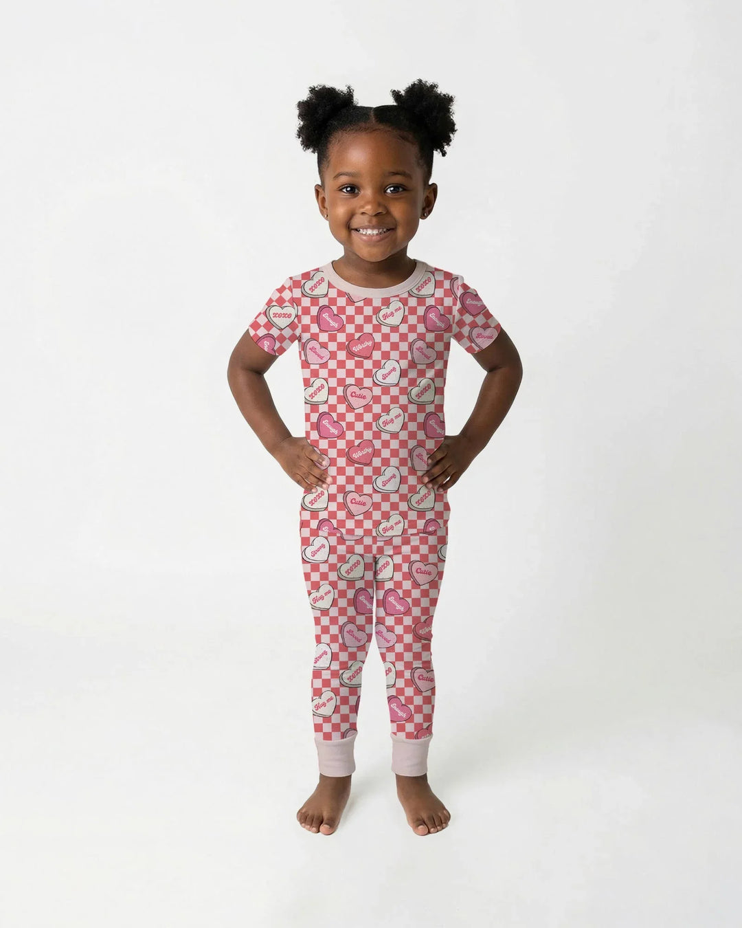 Valentine in Hearts Two Piece Short Sleeve Pajama Set