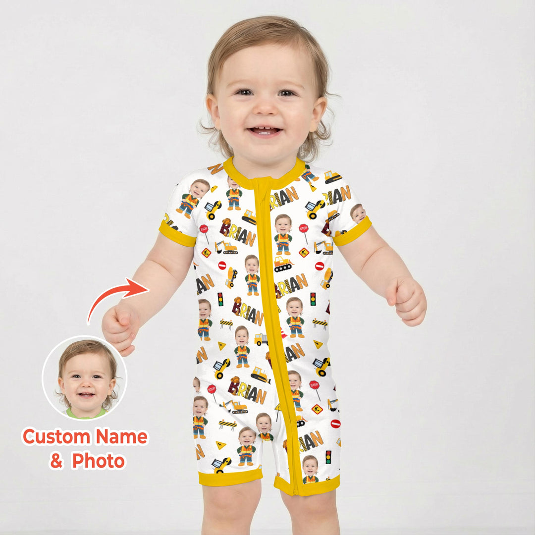 Custom Photo Doodle Little Builder Shorty Zippy