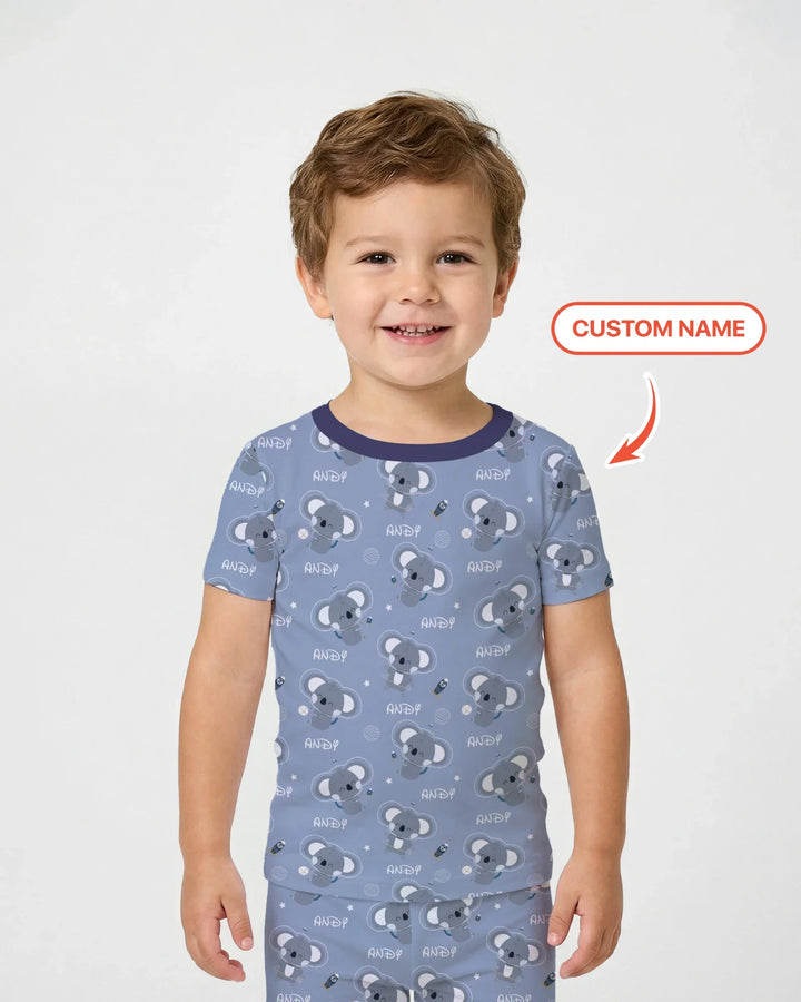 Zweiteiliges, kurzärmliges Pyjama-Set mit Marienkäfern