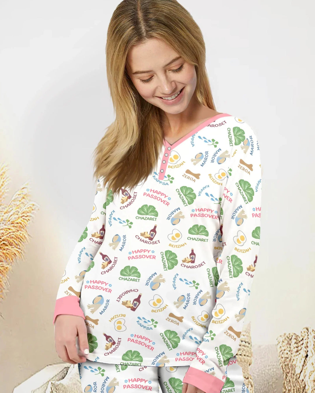 Happy Passover Matching Family Women Pajama Set