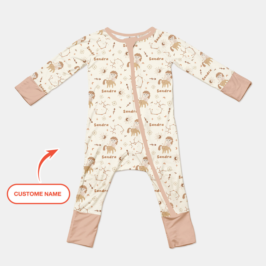 Bohemian Baby Zodiac Signs Custom Name Convertible Zippy