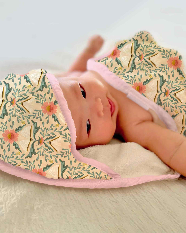 Blooming Stories Hooded Bamboo Towel Set