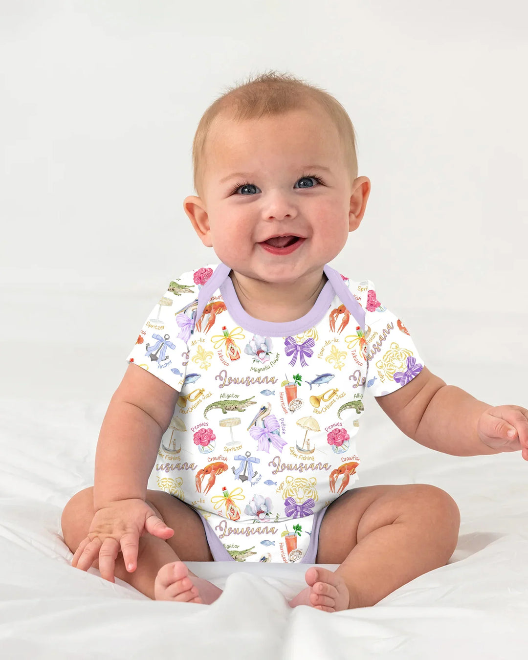 Louisiana Preppy Summer Bamboo Bodysuit