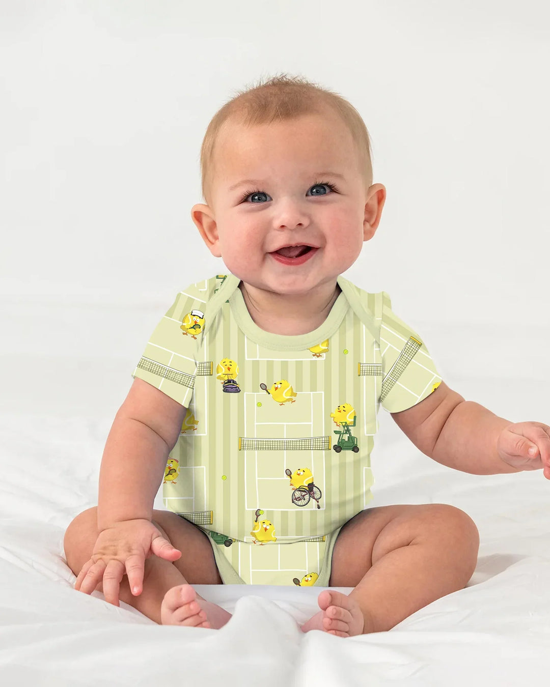 Gerippte Babykleidung mit individuellem Foto - Weich &amp; Skizzenhaft