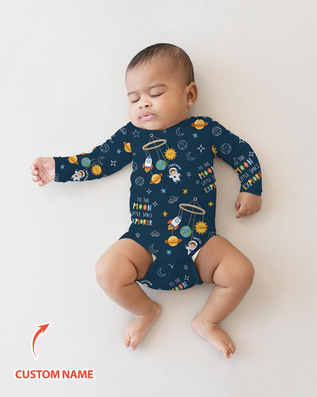 Gerippte Babykleidung mit individuellem Foto - Weich &amp; Skizzenhaft