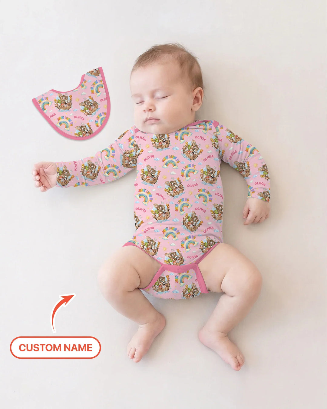 Gerippte Babykleidung mit individuellem Foto - Weich &amp; Skizzenhaft
