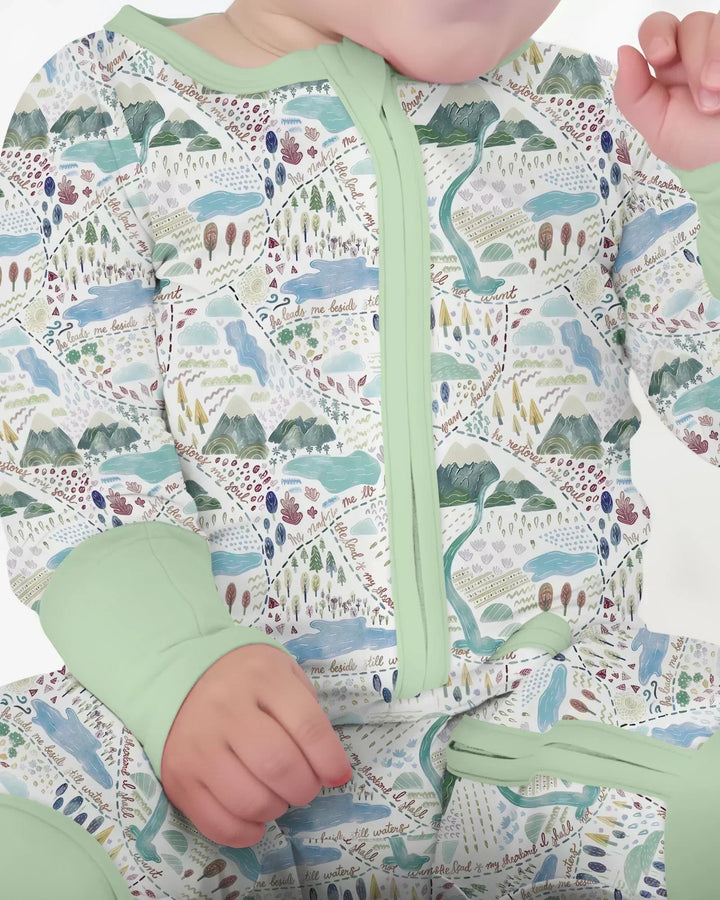 Whimsical Psalms 23 Map Convertible Zippy