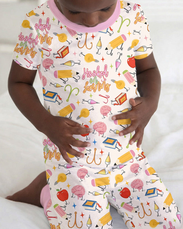 Zweiteiliges, kurzärmliges Pyjama-Set mit Marienkäfern