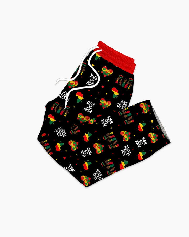 Juneteenth Black and Proud Bamboo Men's Pajama Set