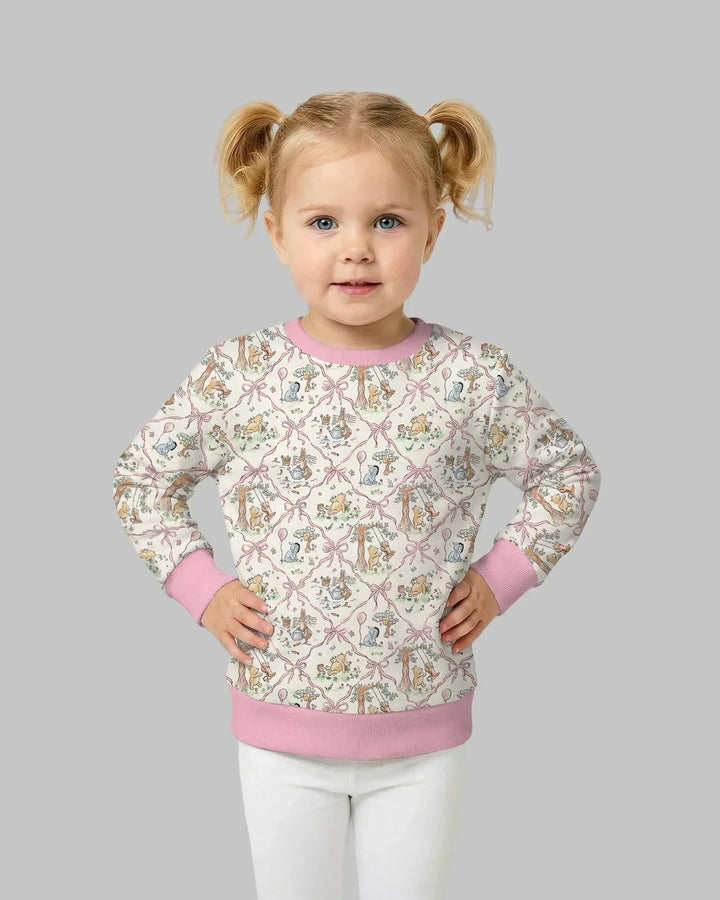 Spring Meadow Friends Crewneck Sweatshirt