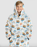 Noah’s Ark & God’s Rainbow Promise Wearable Bamboo Blanket Hoodie
