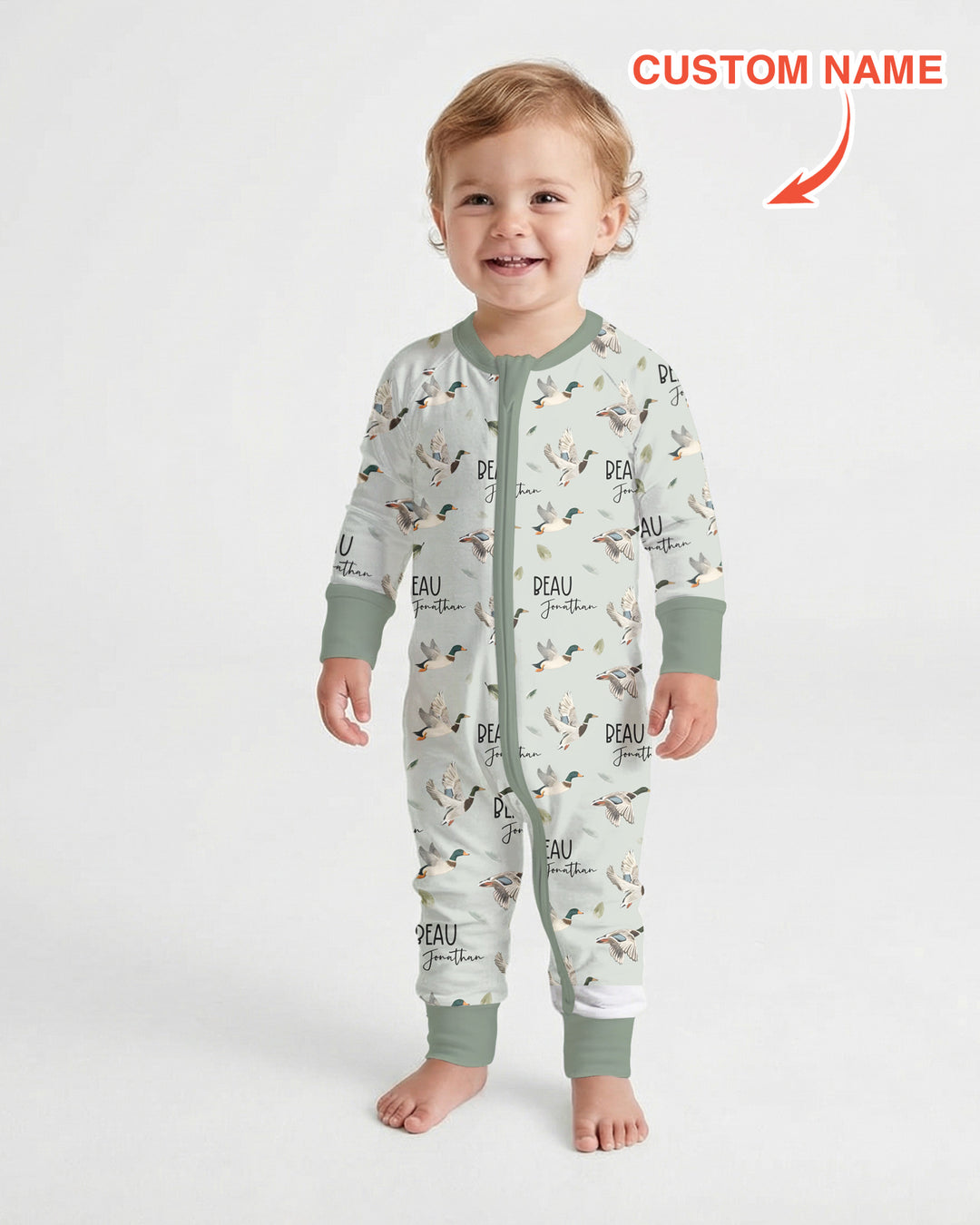 Custom Name Mallard Duck Convertible Zippy