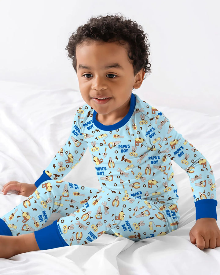 Fixer of All Things Dad Club Bamboo Two Piece Long Sleeve Pajama Set