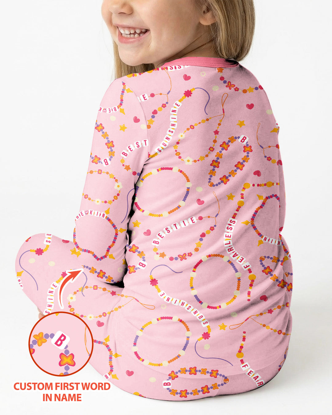 Conjunto de pijama de dos piezas de bambú con mangas largas, plantilla PERSONALIZADA