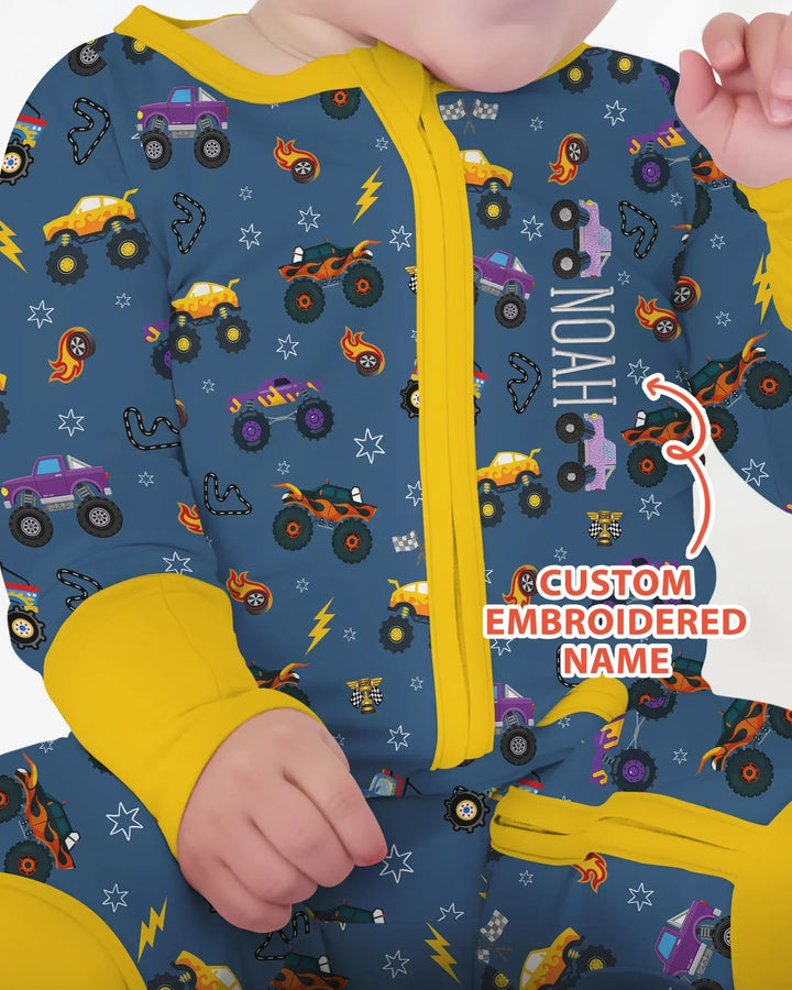 Gerippte Babykleidung mit individuellem Foto - Weich &amp; Skizzenhaft