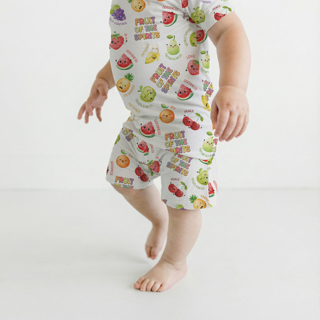 Fruit of the Spirit Two Piece Short Sleeve Shorts Pajama Set