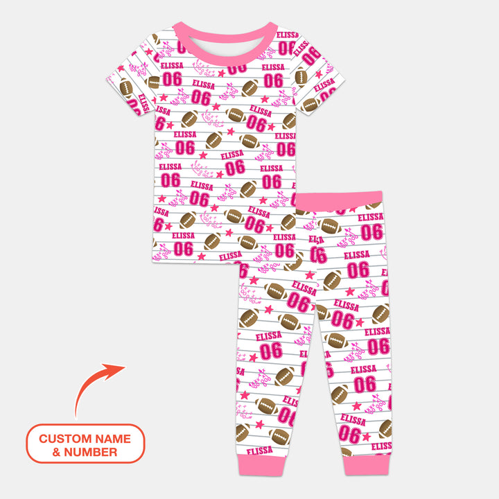 Zweiteiliges, kurzärmliges Pyjama-Set mit Marienkäfern