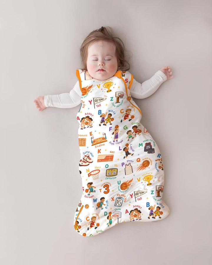 Basketball Alphabet Bamboo Sleep Bag