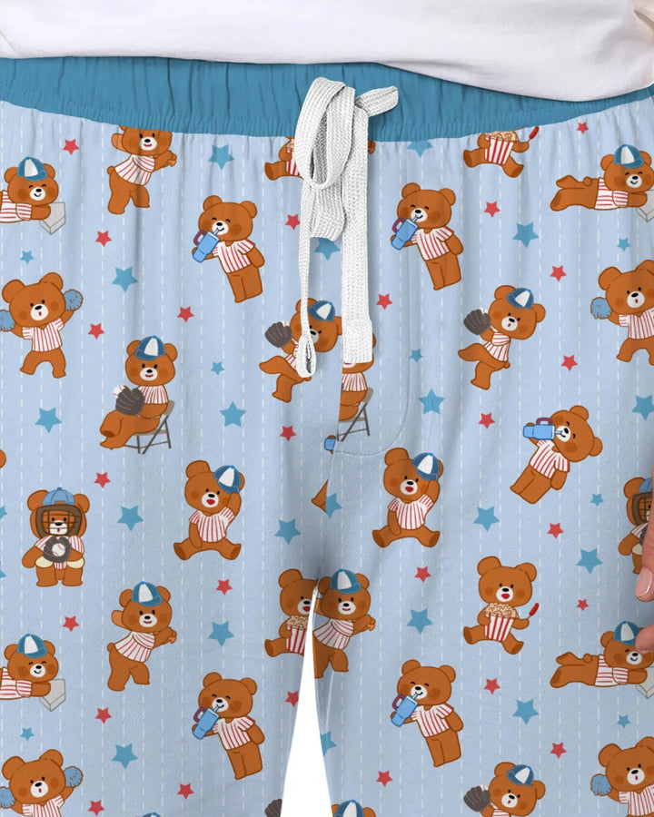 Born To Play Baseball Bamboo Men's Pajama Set