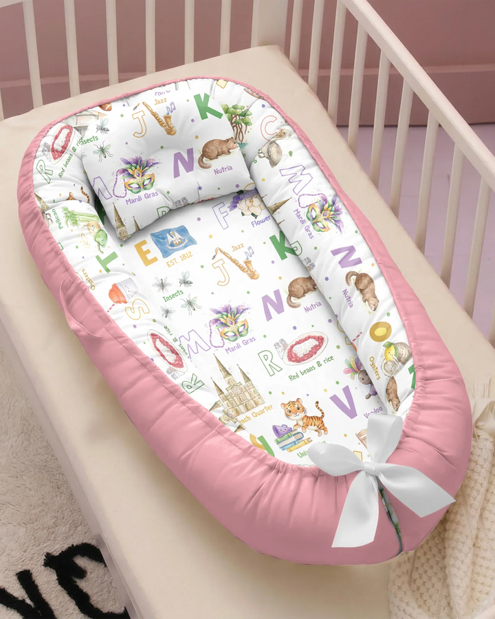 Alphabet of Lousiana Bambus Baby-Nestchen-Bett