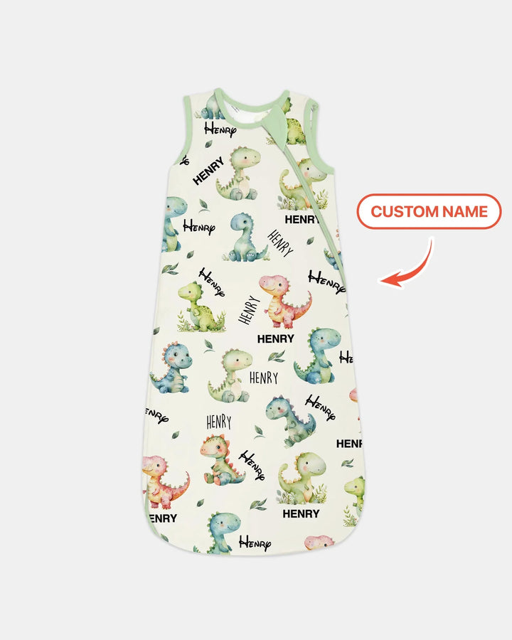 Dinosaur Custom Name Sleep Bag