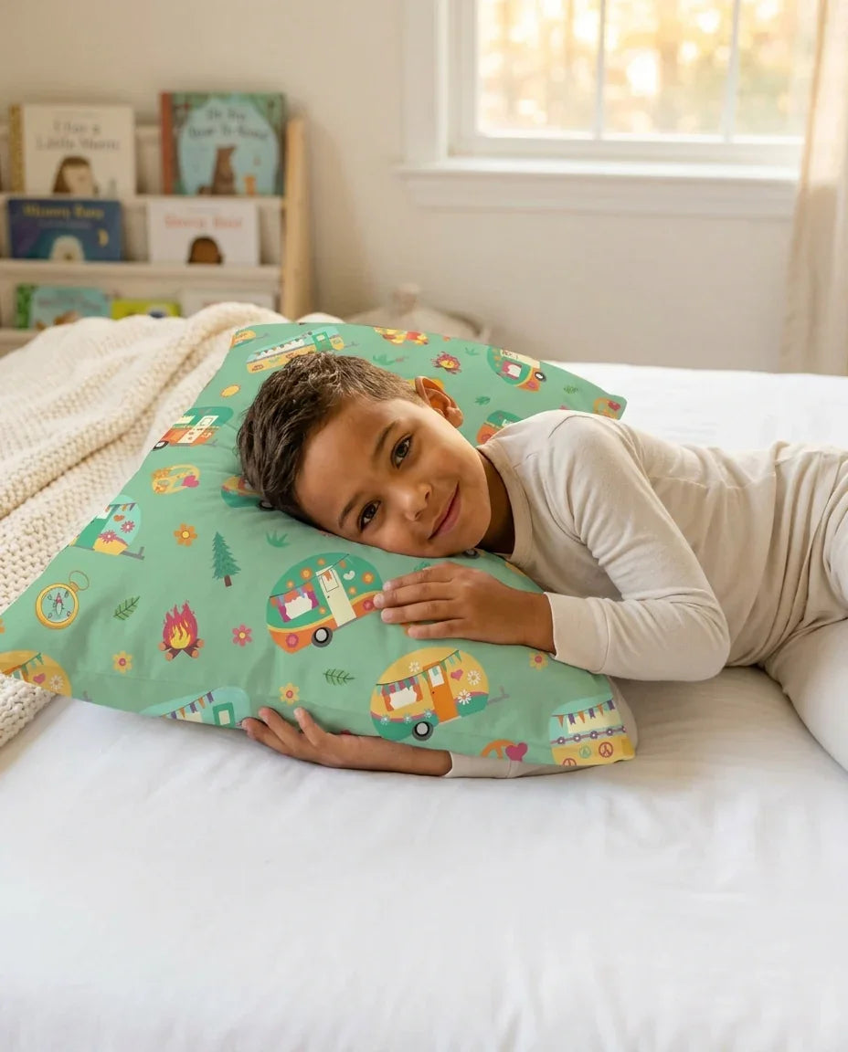 Happy Little Camper Bamboo Pillow Case