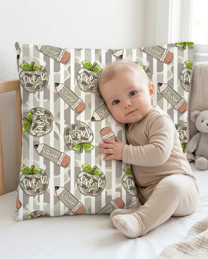 Plantilla de funda de almohada de bambú personalizada