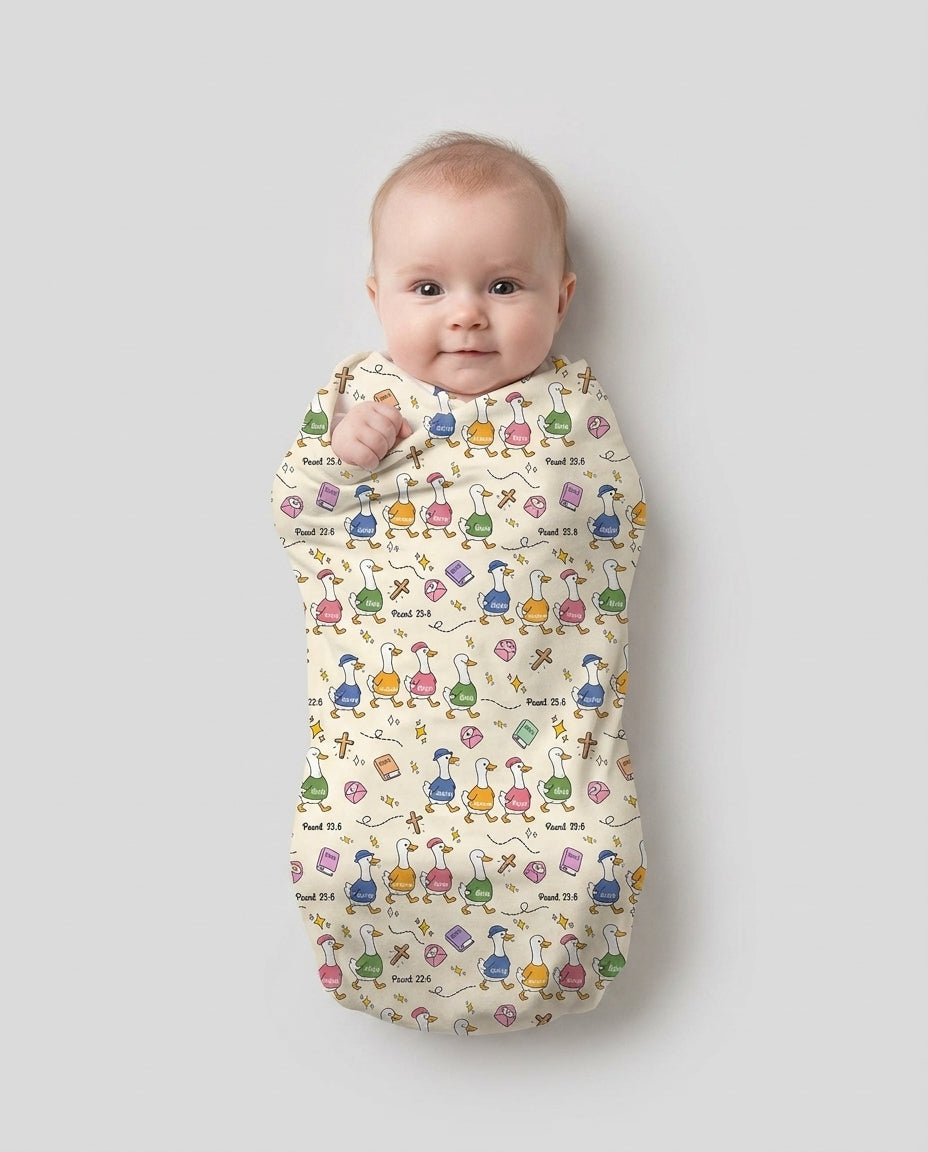 Psalm 23:6 Matching Family swaddle blanket