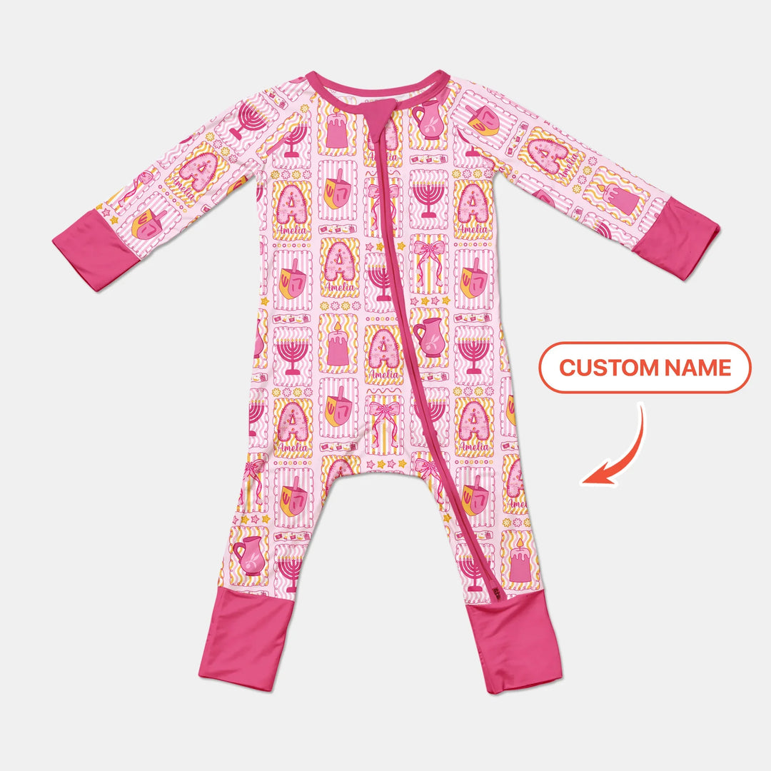 Custom Name Hanukkah Wonderland Convertible Zippy