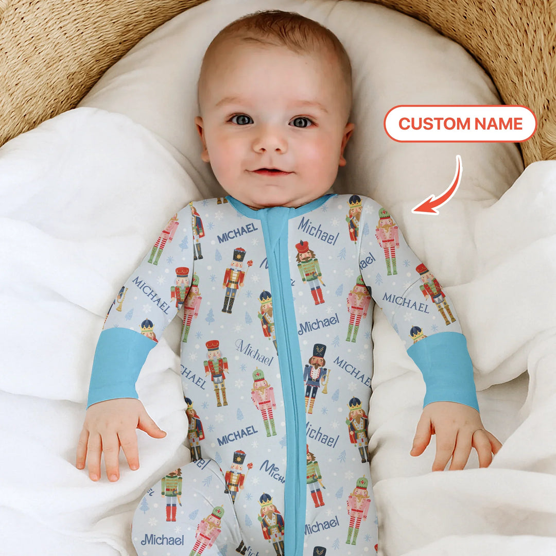 Nutcracker Parade Custom Name Boy Convertible Zippy , Nutcracker Parade Custom Name Boy Convertible Zippy - 0-3M