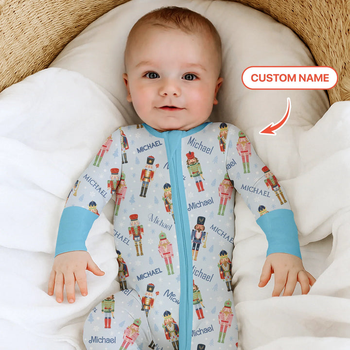 Nutcracker Parade Custom Name Boy Convertible Zippy , Nutcracker Parade Custom Name Boy Convertible Zippy - 0-3M