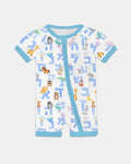 Hebrew Animal Alphabet Bamboo Shorty Zippy