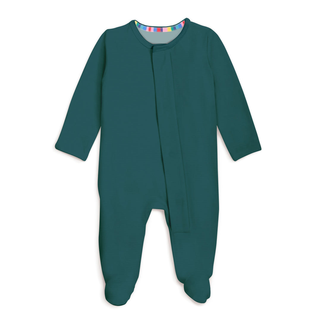 Emerald Magnetic Footie Romper