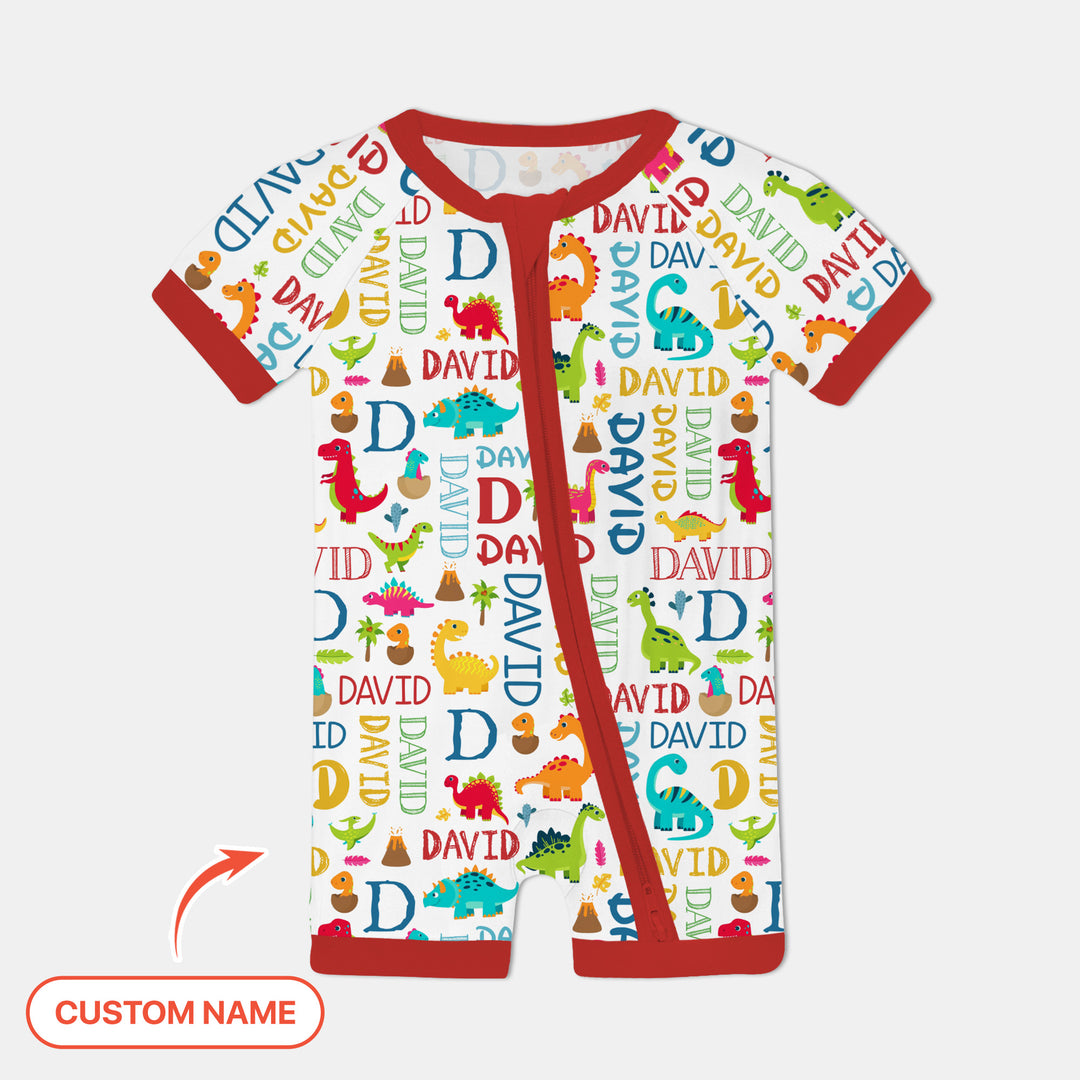 Personalized Fantasy Dinosaur Word Shorty Zippy