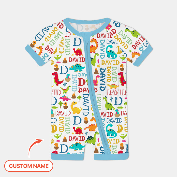 Personalized Fantasy Dinosaur Word Shorty Zippy