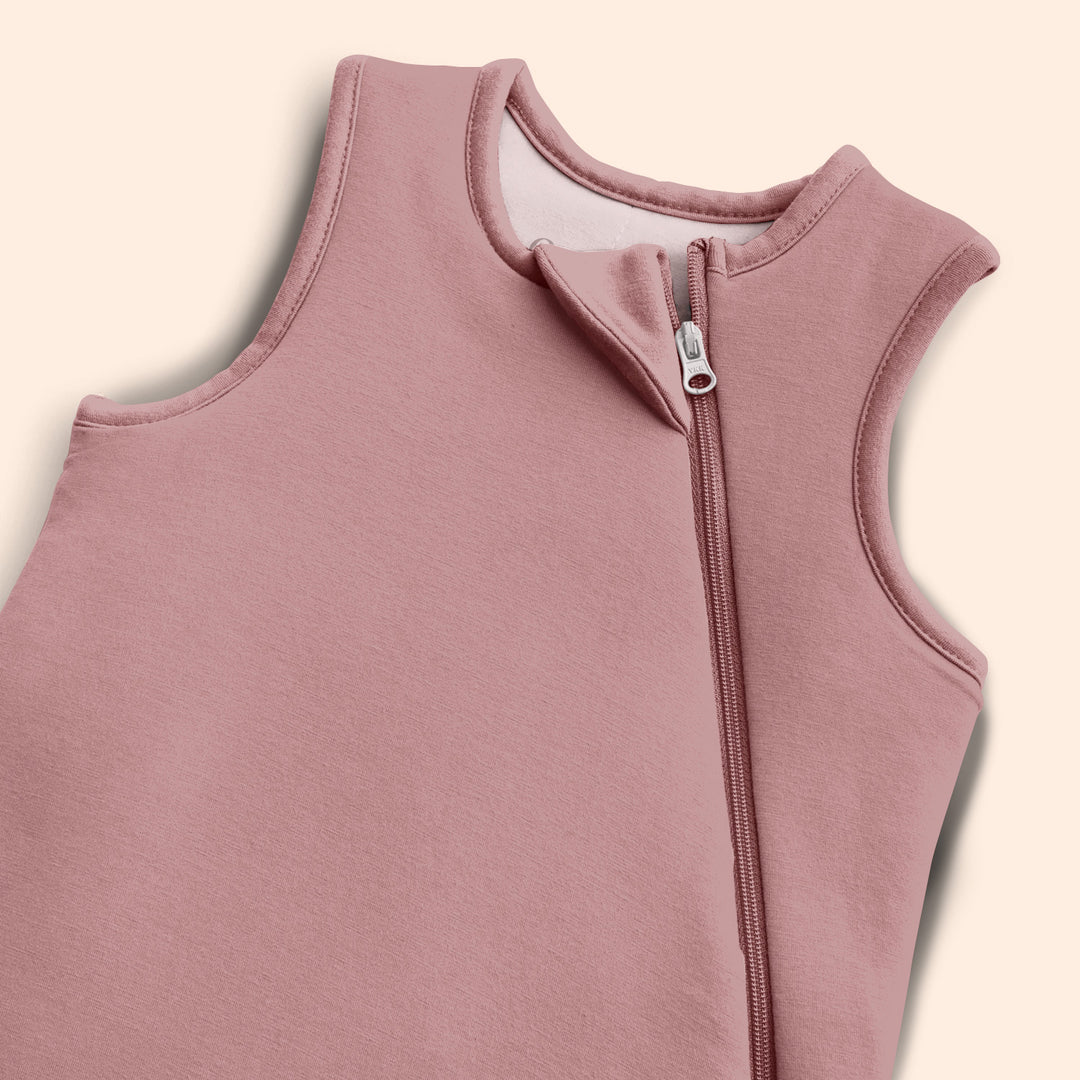 Staubiger rosa Baby Schlafsack Bambus - weich & eng